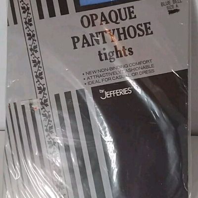 Jefferies Nylon Control Top (Solid Opaque Dress Stocking Color *Blue Bell) sz A